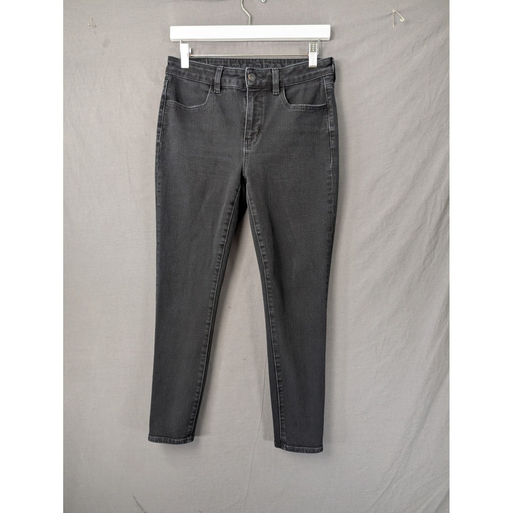 American Eagle Ne(x)t Level Stretch Skinny Jeans Black 6 Short Faded Slim Fit